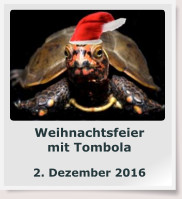 Weihnachtsfeier mit Tombola  2. Dezember 2016