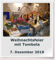 Weihnachtsfeier mit Tombola  7. Dezember 2018
